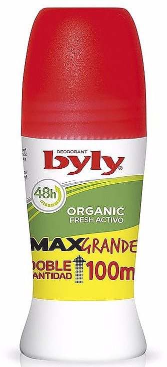 Roll-On Deodorant - Byly Organic Max Deo 48H Roll-On Fresh Active — photo N1