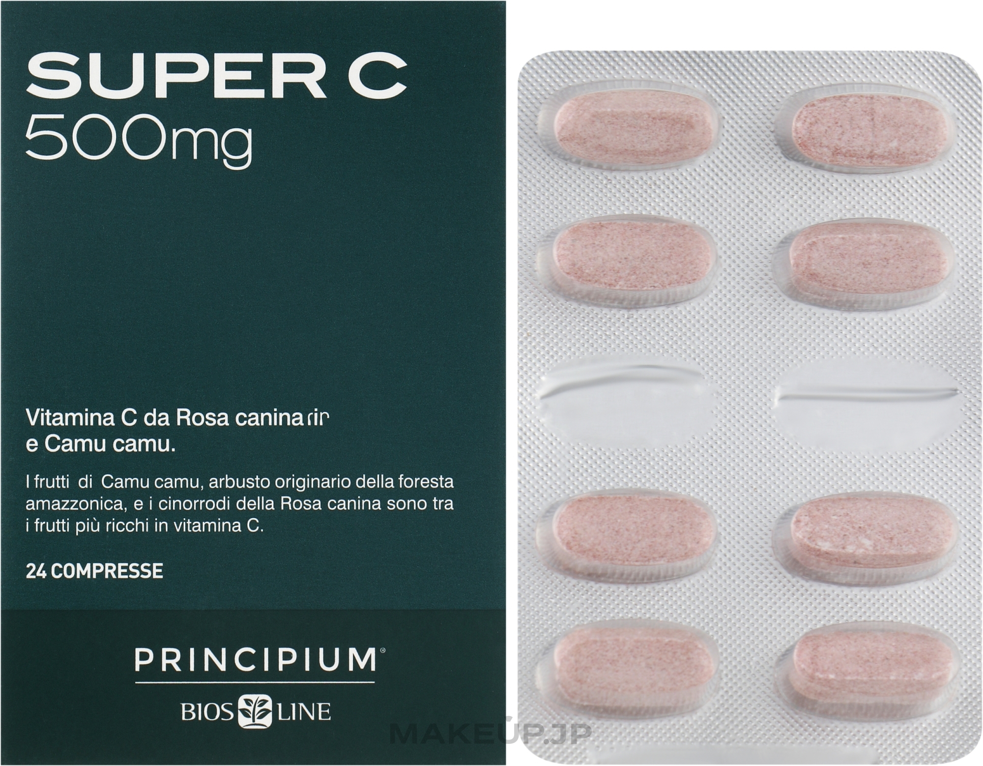 Super Vitamin C Food Supplement - BiosLine Principium Super C 500 — photo 24 szt.