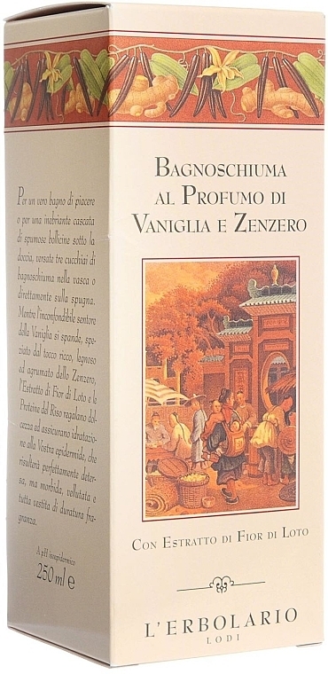 Bath Foam & Shower Gel "Vanilla & Ginger" - L'erbolario Vaniglia & Zenzero Bagnoschiuma — photo N2