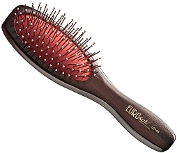 Fragrances, Perfumes, Cosmetics Wooden Massage Hair Brush, 00146, oval - Eurostil Oval Brush Medium