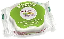 Fragrances, Perfumes, Cosmetics Solid Oily Hair Bio Shampoo "Green Clay" - Ma Provence Shampoo