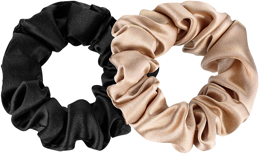 Midi Natural Silk Hair Tie Set - MAKEUP — photo N1