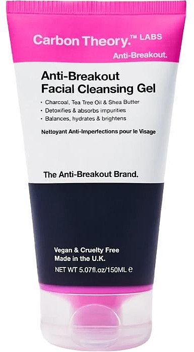 Face Cleansing Gel - Carbon Theory Anti-Breakout Facial Cleansing Gel — photo N1