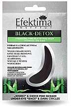 Fragrances, Perfumes, Cosmetics Hydrogel Eye Patch - Efektima Instytut Black-Detox Hydrogel Eye Pads