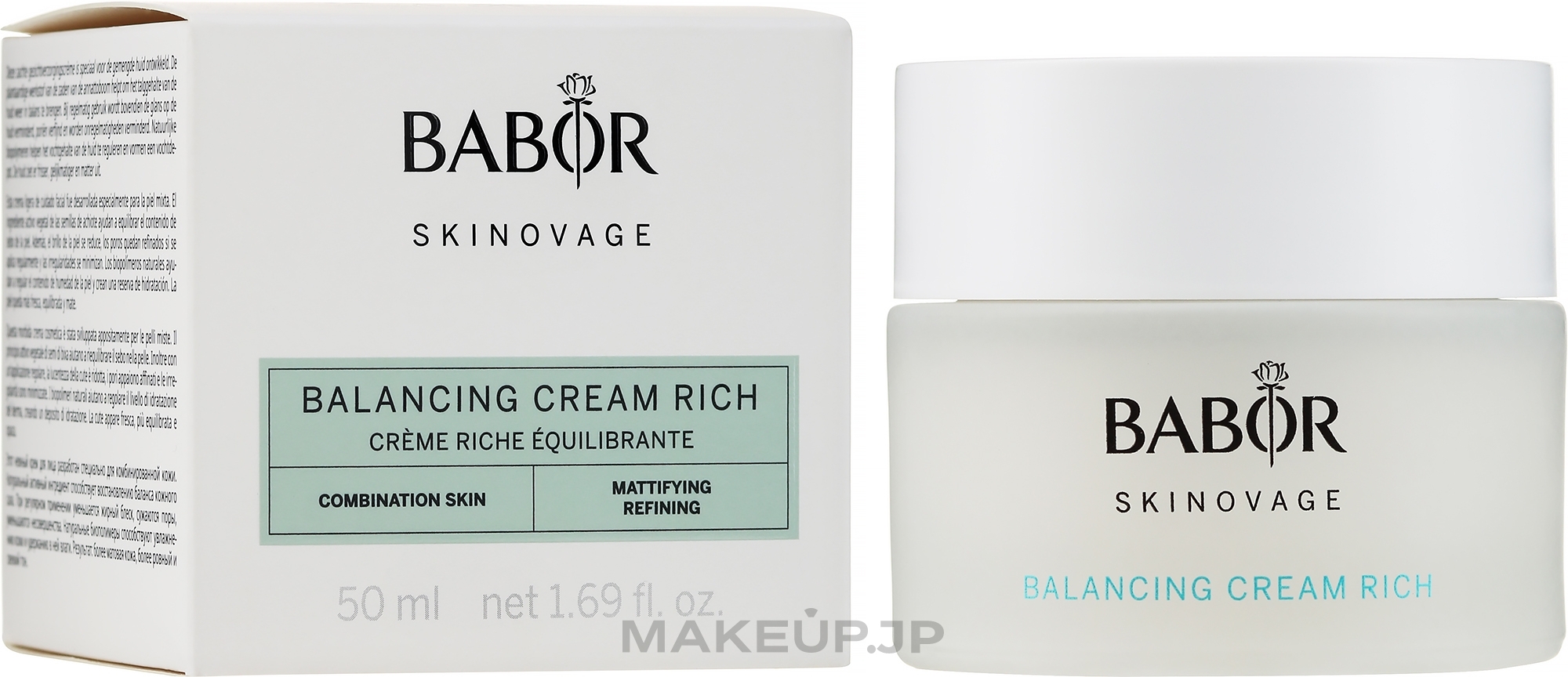 Rich Balancing Cream for Combination Cream - Babor Skinovage Balancing Cream Rich — photo 50 ml