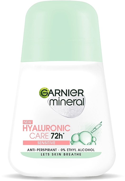 Roll-On Deodorant - Garnier Mineral Hyaluronic Care 72h Sensitive Roll-On — photo N8