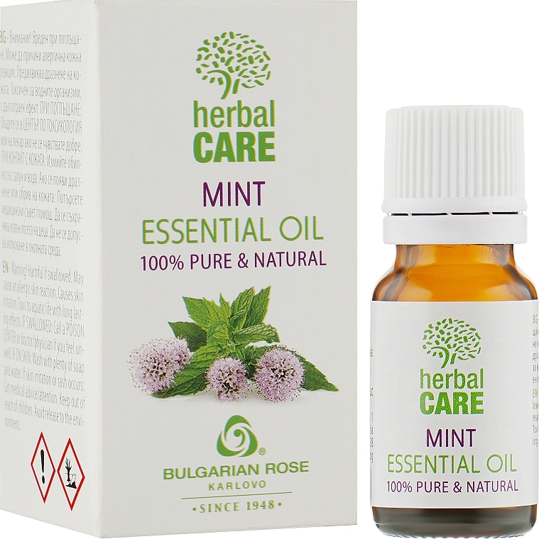 Mint Essential Oil - Bulgarian Rose Herbal Care Mint Essential Oil — photo N2