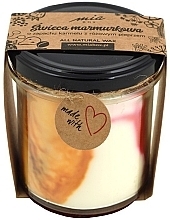 Marble Scented Candle "Caramel & Pepper" - Miabox Candle — photo N1