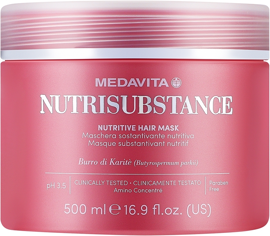 Nourishing & Moisturising Mask for Dry Hair - Medavita Nutrisubstance Nutritive Hair Mask — photo N2