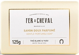 Fragrances, Perfumes, Cosmetics Marseille Gentle Perfumed Soap - White Tea & Yuzu - Fer A Cheval Gentle Perfumed Soap White Tea & Yuzu