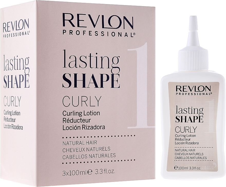 Curling Set for Natural Hair - Revlon Professional Lasting Shape Curly Lotion Natural Hair (lot/3x100ml) — photo N1