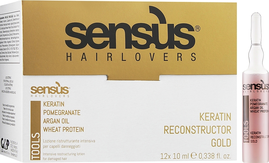 Hair Reconstructing Keratin Ampoule - Sensus Tools Keratin Reconstructor — photo N3