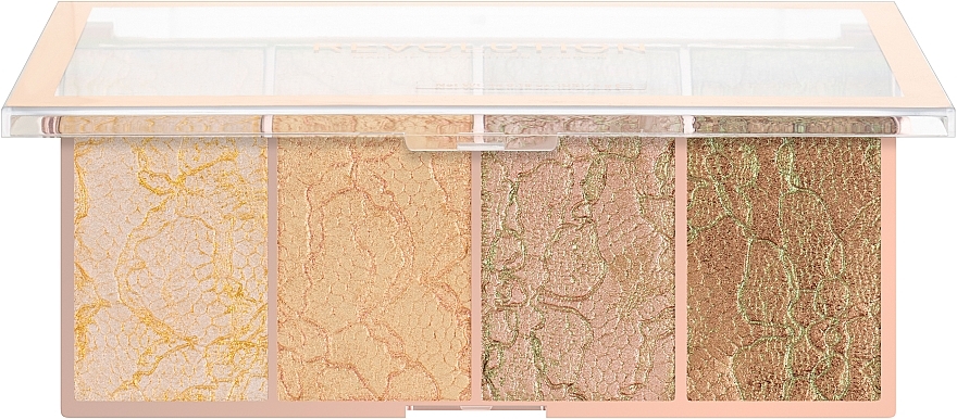 Highlighter Palette - Makeup Revolution Vintage Lace Highlighter Palette — photo N1