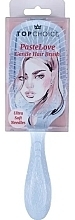 Hair Brush "Pastel Love", 64418, blue - Top Choice Gentle Hair Brush — photo N1