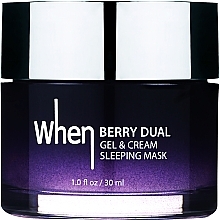 Fragrances, Perfumes, Cosmetics Double Face Mask - When Berry Dual Gel Sleeping Cream Face Mask