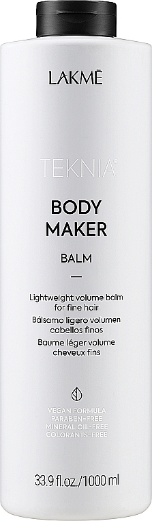 Hair Volume Conditioner - Lakme Teknia Body Maker Balm — photo N3