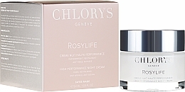 Fragrances, Perfumes, Cosmetics Anti-Wrinkle Night Cream - Chlorys Rosylife High-Performance Night Cream