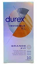 Fragrances, Perfumes, Cosmetics Condoms, 10 pcs. - Durex Invisible XL Ultra Thin Condoms