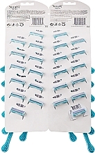 Blister with Single-use Razors, 24 PCs. - Gillette Simly Venus 2 Satin Care — photo N2