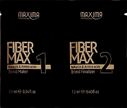 Keratin Repair Set - Maxima Fiber Max (keratin/bond maker/10 ml + keratin/bond finalizer/12 ml) — photo N1