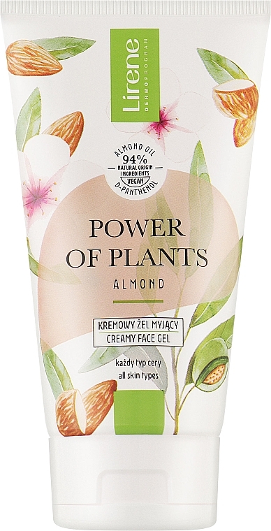 Creamy Face Gel - Lirene Power Of Plants Migdal Creamy Washing Gel — photo N1