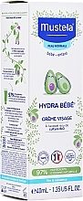 Fragrances, Perfumes, Cosmetics Face Cream - Mustela Hydra Bebe Visage