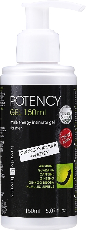 Strengthen Erection Lubricant - Lovely Lovers Potency Gel — photo N1
