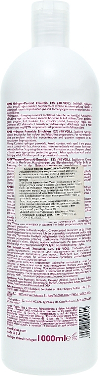 Hair Peroxide Emulsion 12% - Kallos Cosmetics KJMN Hydrogen Peroxide Emulsion — photo N7