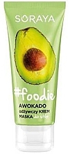 Fragrances, Perfumes, Cosmetics Foot Cream-Mask "Avocado" - Soraya Foodie