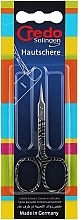 Fragrances, Perfumes, Cosmetics Manicure Scissors, zebra - Credo Solingen