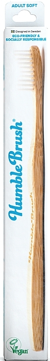 Bamboo Toothbrush, white - The Humble Co. — photo N2