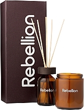 Fragrances, Perfumes, Cosmetics Set 'Intoxicating Waiting for Hot Sex' - Rebellion (diffuser/100ml + candle/200g)