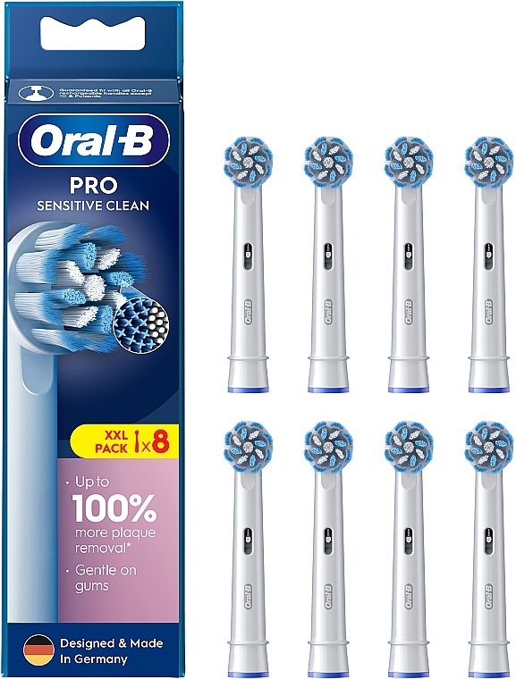 Electric Toothbrush Head, 8 pcs. - Oral-B Oral-B Sensitive Clean — photo N1