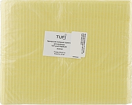 Manicure Paper Tissues, water resistant, 40x32cm, yellow - Tuffi Proffi Premium — photo N1