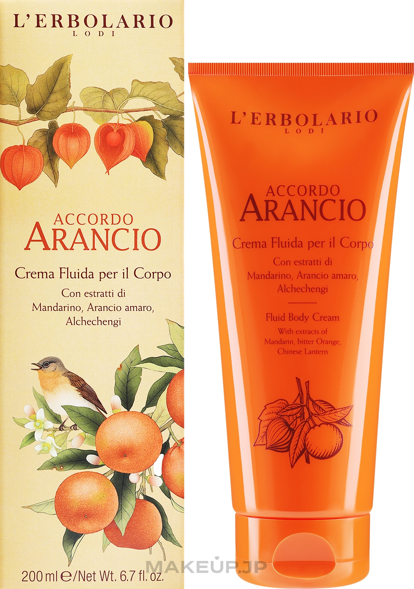 L'Erbolario Accordo Arancio Fluid Body Cream - Body Cream Fluid — photo 200 ml