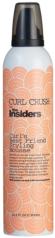 Hair Styling Mousse 'Curl's Best Friend' - The Insiders Curl Crush Curl's Best Friend Styling Mousse — photo N1