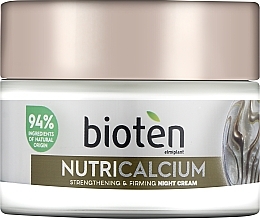 Fragrances, Perfumes, Cosmetics Night Face Cream - Bioten Nutri Calcium Strengthening & Firming Night Cream