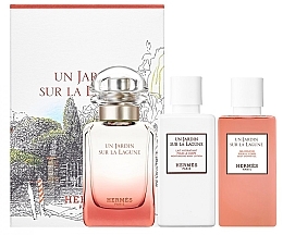 Fragrances, Perfumes, Cosmetics Hermes Un Jardin Sur La Lagune - Set (edt/50ml + sh/gel/40ml+ b/lot/40ml)