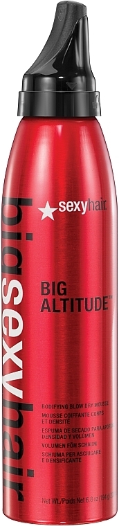 Styling Hair Mousse - Big Sexy Hair Big Altitude Bodifying Blow Dry Mousse — photo N2