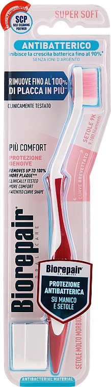 Perfect Clean Toothbrush, ultra-soft, red and white - Biorepair Super Soft — photo N2