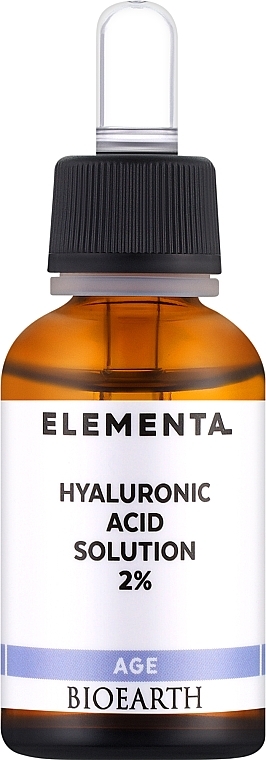 Hyaluronic Acid 2% Serum - Bioearth Elementa AGE Hyaluronic Acid 2% — photo N1