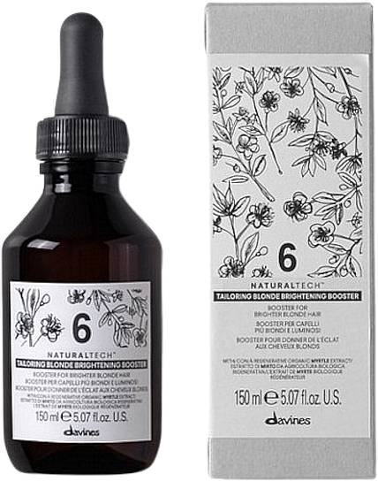 Blonde Color Recovery - Davines Natural Tech Tailoring Blonde Brightening Booster — photo N1