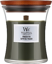 Scented Candle in Glass - WoodWick Hourglass Candle Frasier Fir — photo N1