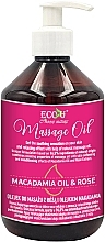 Fragrances, Perfumes, Cosmetics Macadamia & Rose Massage Oil - Eco U Macadamia Oil & Rose Massage Oil