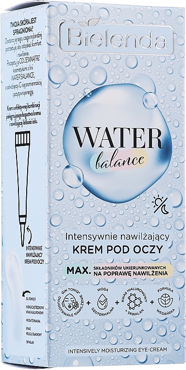 Moisturizing Eye Cream - Bielenda Water Balance Moisturizing Eye Cream — photo N6