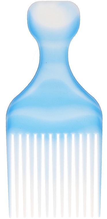 Hair Comb "Afro", 60403, blue - Top Choice — photo N2