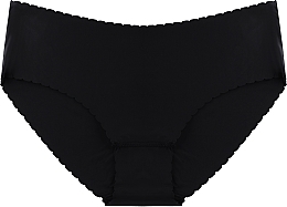 Midi Bikini Panties, laser cut, black - Moraj — photo N1