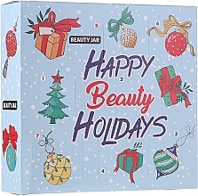 Fragrances, Perfumes, Cosmetics Set - Beauty Jar Happy Beauty Holidays (brow/mask/15ml + f/mask/60ml + b/scr/60ml + lip/scr/15ml + soap/20g + b/oil/15ml + lip/balm/15ml)