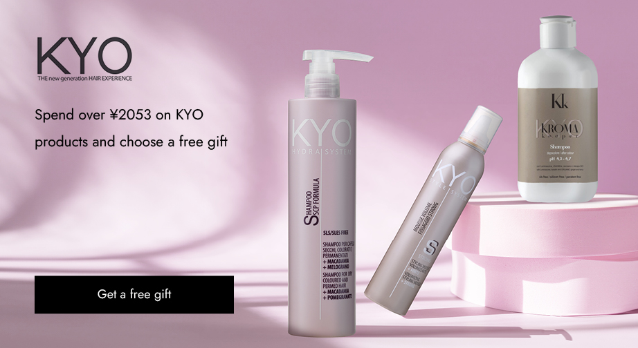 Spend over ¥2053 on KYO products and choose a free gift