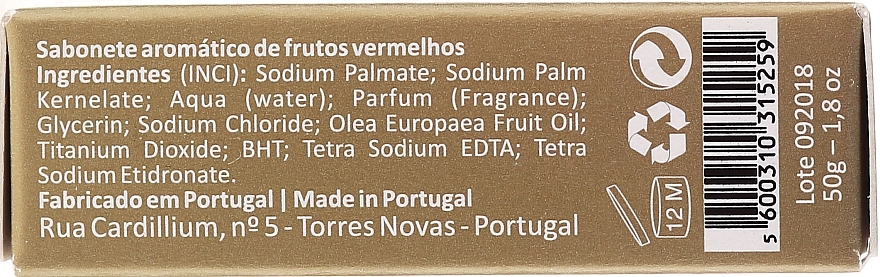 Natural Soap - Essencias De Portugal Religious Anjos Red Fruits — photo N3